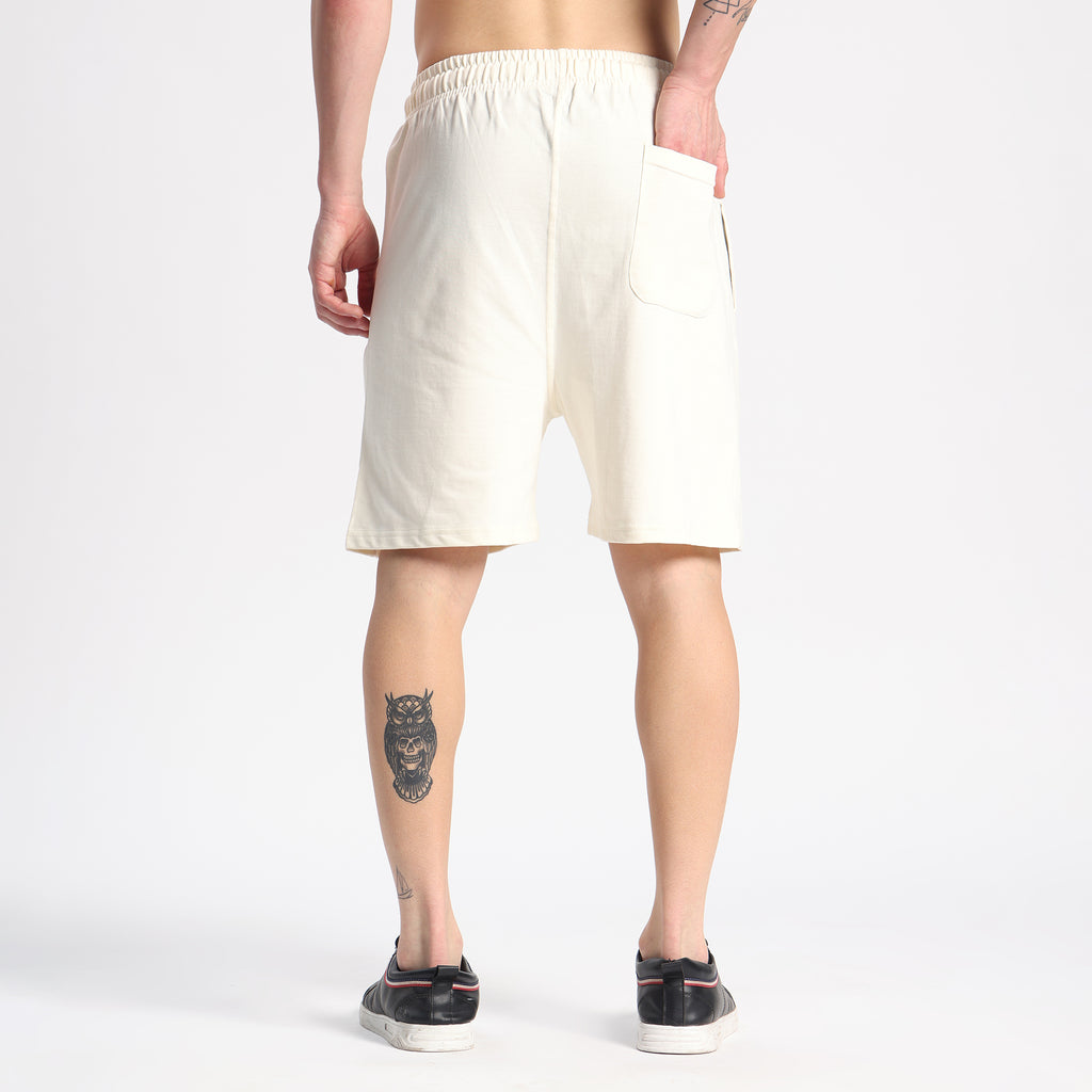 Valesto Premium Lounge Cotton Shorts - [Off-white]