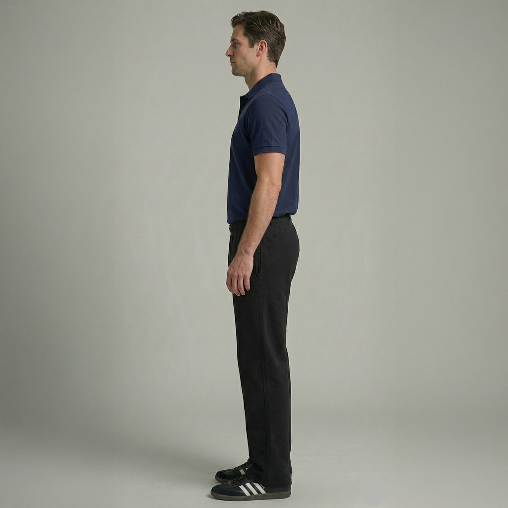 The 'Winter Essential' Heavy Fleece Trouser| Straight Fit - [Jet Black]