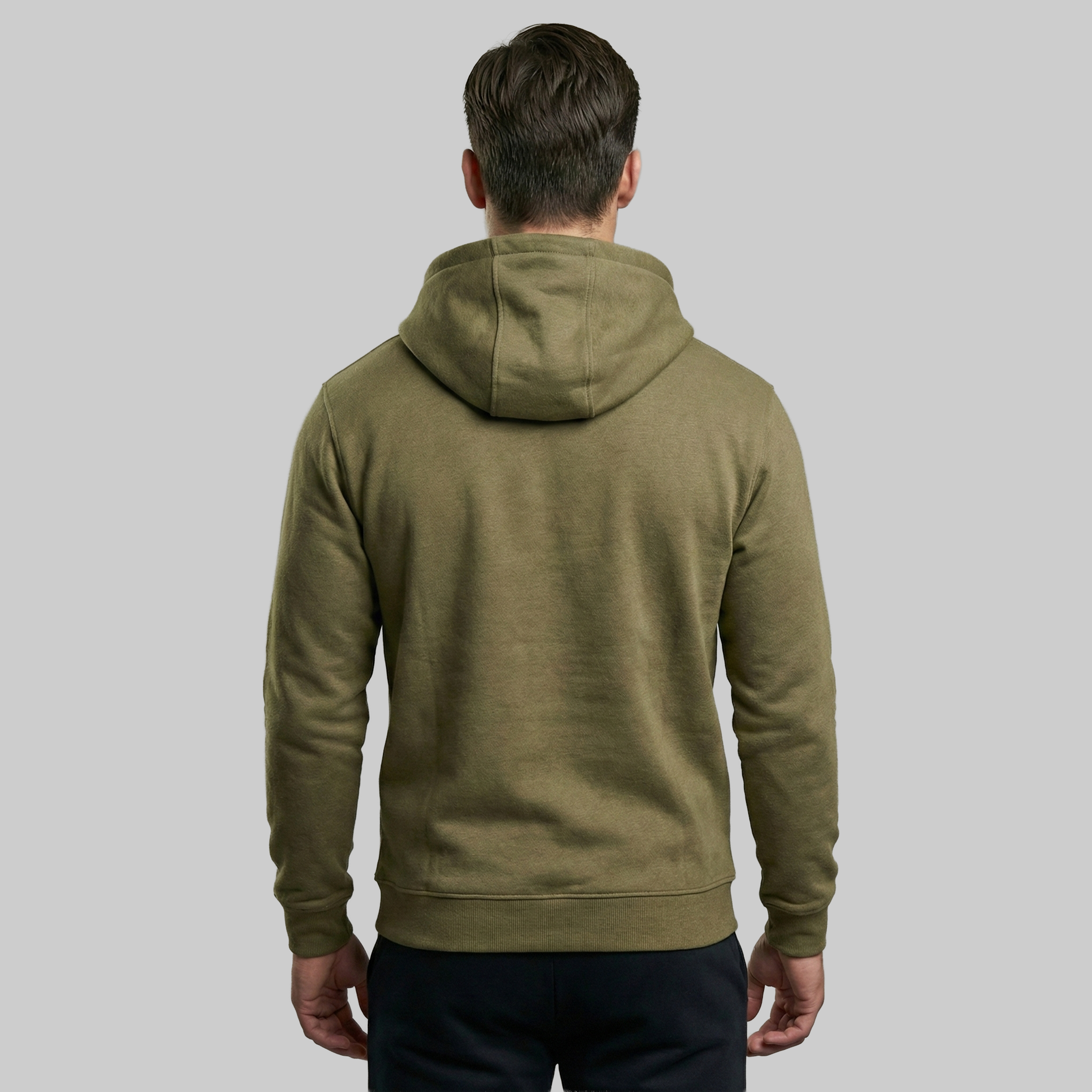 Valesto Heavyweight Structured Fleece Hoodie - [Olive Green]